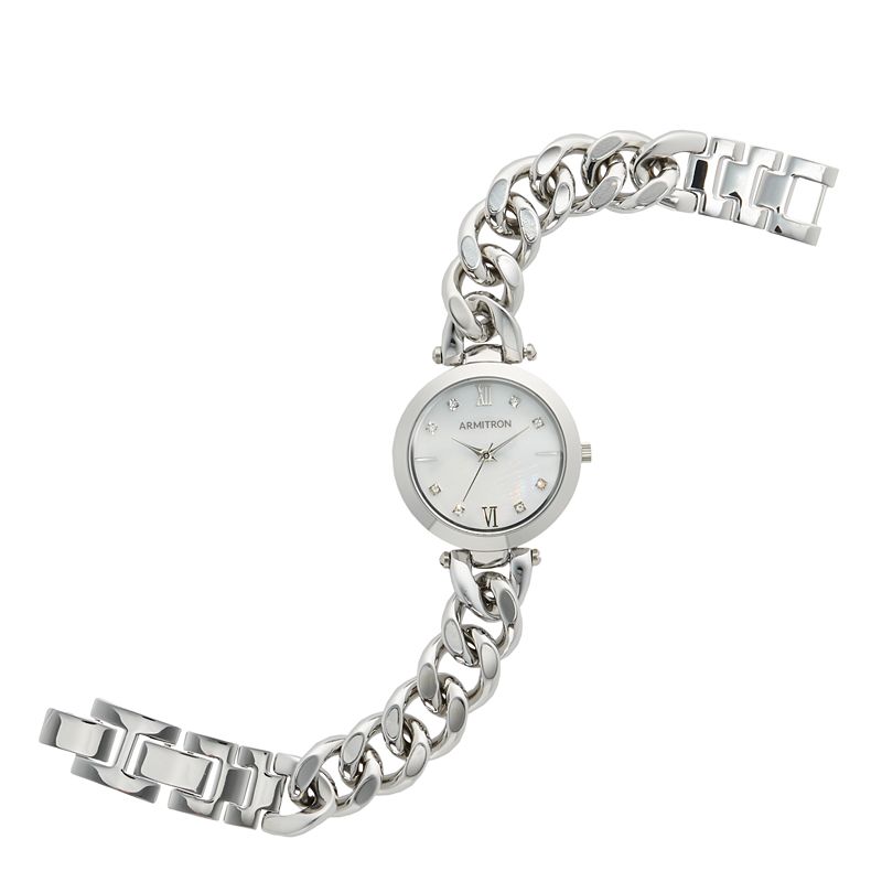 Armitron Crystal Accent & Mother-of-Pearl Womens Bracelet Watch - 75-5822M