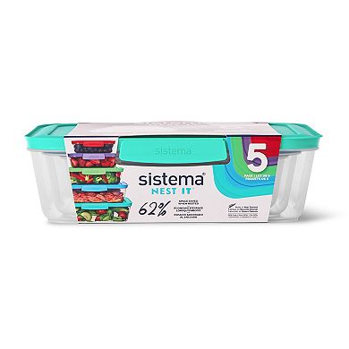 Sistema Nest It 5-pc. Nesting Food Storage Container Set