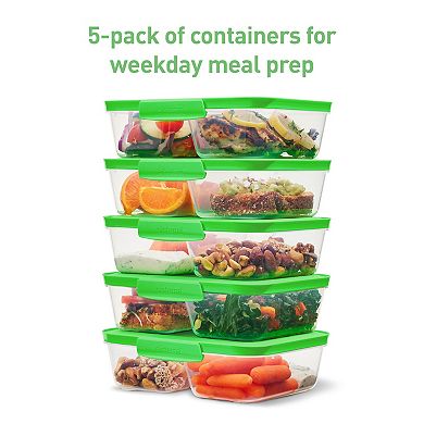 Sistema Nest It Meal 5-pc. Prep Food Storage Container with Lid Set