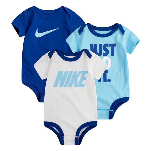 Baby Boy Nike 3Pack Just Do It Swoosh Bodysuits