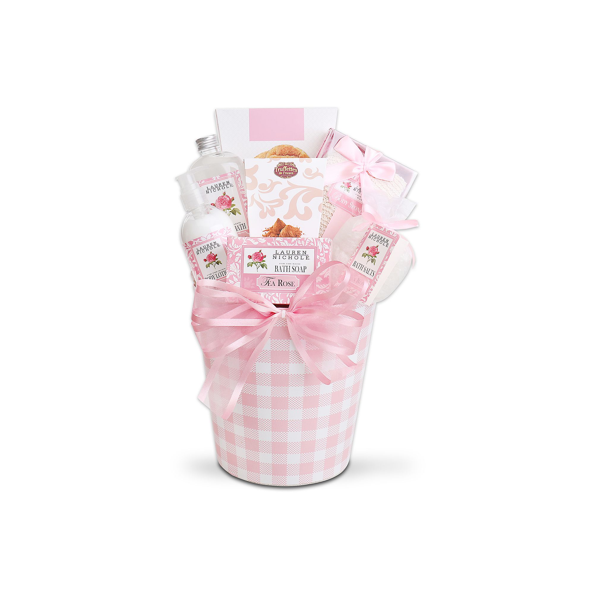 Alder Creek Rose Spa & French Truffles Gift Basket, Multi