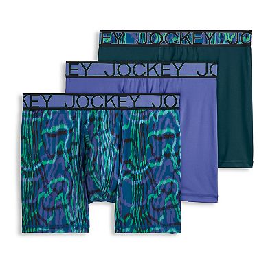 Men's Jockey 3-Pack Active Microfiber 5" Boxer Briefs