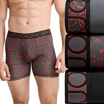Men's Jockey 3-Pack Active Microfiber 5" Boxer Briefs