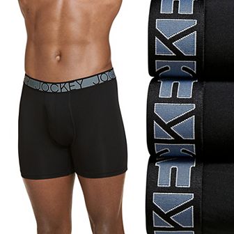 Men's Jockey 3-Pack Active Microfiber 5" Boxer Briefs