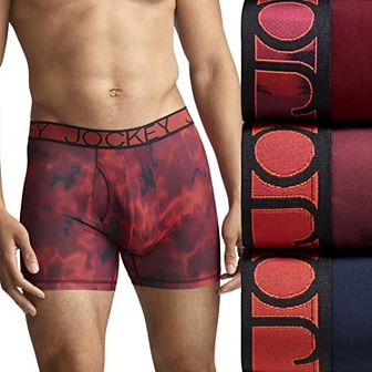 Men's Jockey 3-Pack Active Microfiber 5" Boxer Briefs