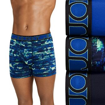 Men's Jockey 3-Pack Active Microfiber 5" Boxer Briefs