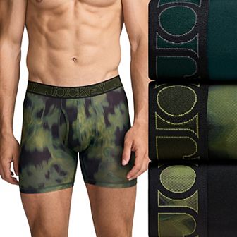 Men's Jockey 3-Pack Active Microfiber 5" Boxer Briefs