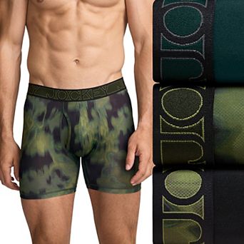 Men's Jockey 3-Pack Active Microfiber 5" Boxer Briefs