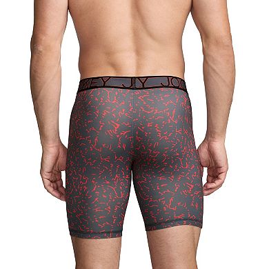 Men's Jockey 3-Pack Active Microfiber 9" Long Leg Boxer Briefs