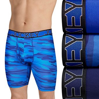 Men's Jockey® 3-Pack Active Microfiber 9" Long Leg Boxer Briefs