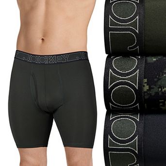 Men's Jockey® 3-Pack Active Microfiber 9" Long Leg Boxer Briefs