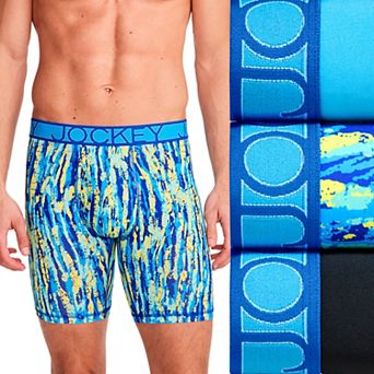 Men's Jockey® 3-Pack Active Microfiber 9" Long Leg Boxer Briefs
