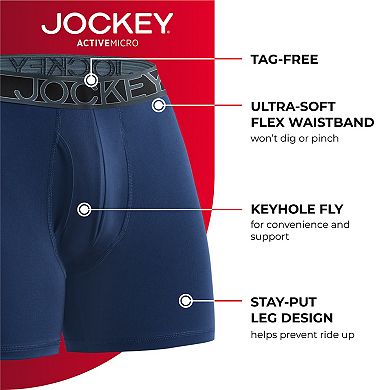 Men's Jockey Active Microfiber 5" Boxer Briefs