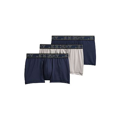 Men's Jockey 3-Pack Active Microfiber 2.5" Trunk Briefs