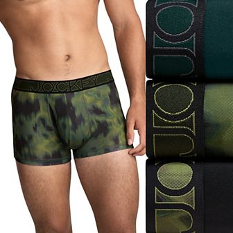 Men's Jockey 3-Pack Active Microfiber 2.5" Trunk Briefs