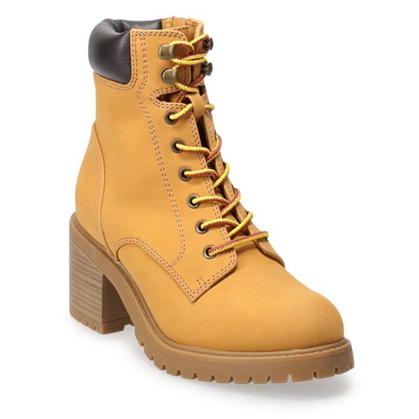 Womens heeled sale hiker boots