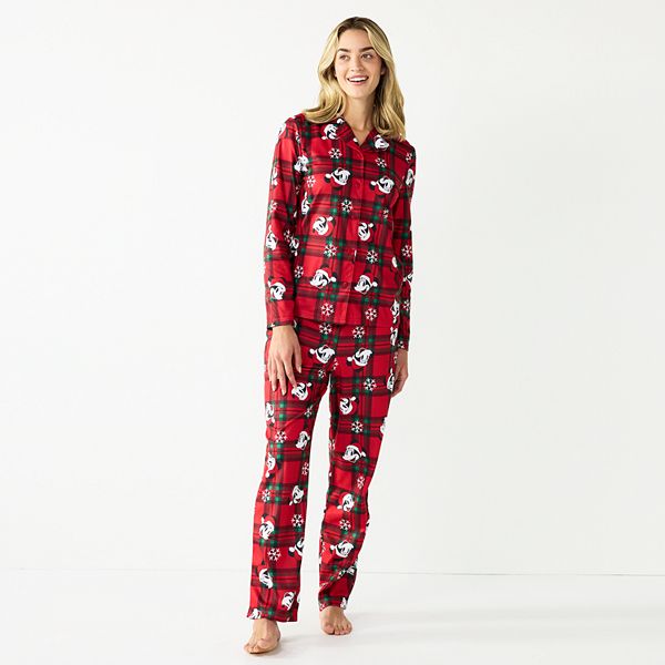 Disney's Mickey Mouse Women's Jammies For Your Families® Holiday Party  Mickey Print Pajama Set