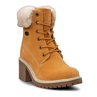 Lugz Clove Women's Faux Fur Combat Boots