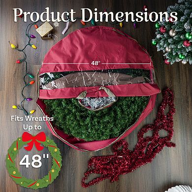 Hastings Home 48" Wreath Storage Bag