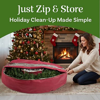 Hastings Home 48" Wreath Storage Bag