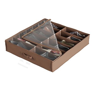 Mainstays canvas under bed shoe organizer storage bag hotsell