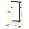 Free Shipping! Whitmor Modern Industrial Metal Wardrobe Armoire Adult Use