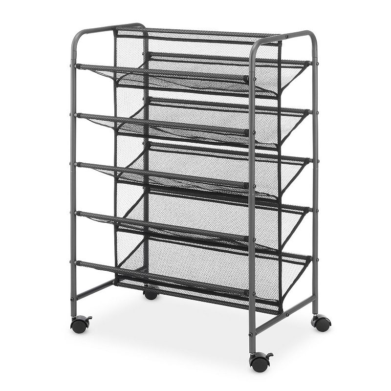 Whitmor 5-Tier Shoe Cart, Orange