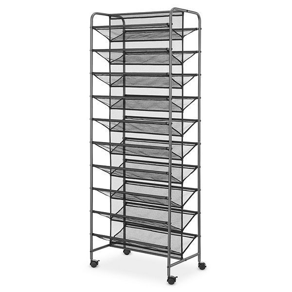 Whitmor 10-Tier Shoe Cart