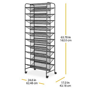 Whitmor 10-Tier Shoe Cart