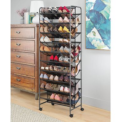 Whitmor 10-Tier Shoe Cart