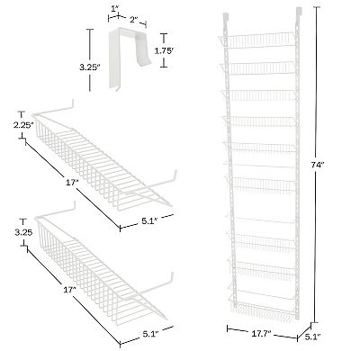 Hastings Home Over The Door Hanging Storage Rack