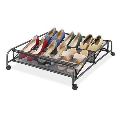Whitmor Gunmetal Underbed Cart
