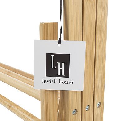 Hastings Home Bamboo Clothes Drying Rack