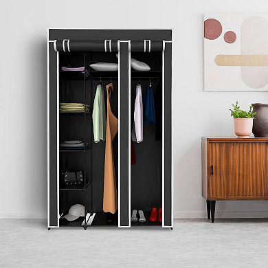 Hastings Home Wardrobe Closet Organizer