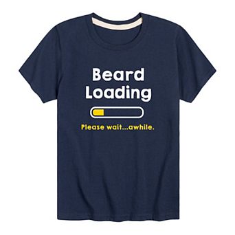 Boys 8-20 Beard Loading Please Wait Tee