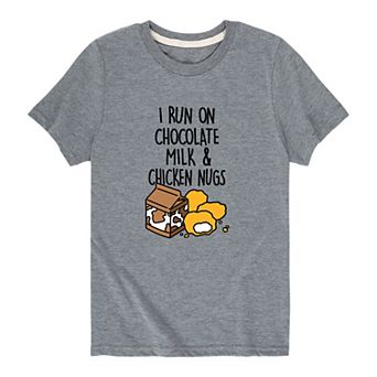Boys 8-20 Chocolate Milk Chicken Nugs Tee
