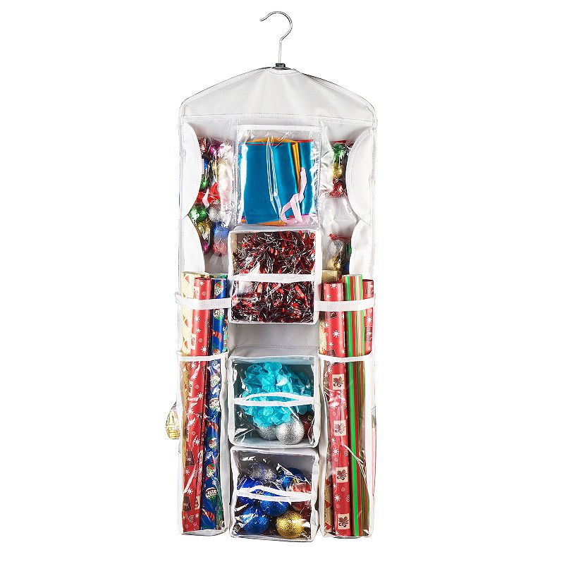 Hastings Home Wrapping Paper Storage Organizers 2-pack Set, White