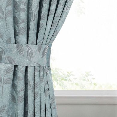 SUPERIOR Leaves 2-Piece Room Darkening Grommet Curtain Panels