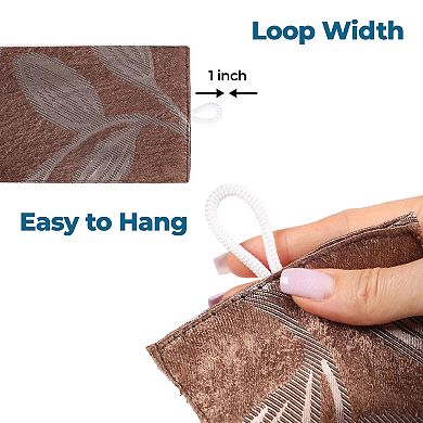 SUPERIOR Leaves 2-Piece Room Darkening Grommet Curtain Panels