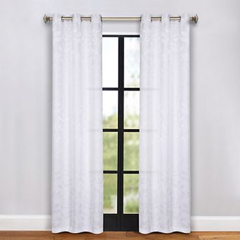SUPERIOR Leaves 2 pc Room Darkening Grommet Curtain Panels