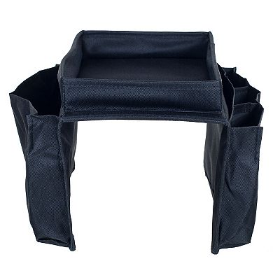 Hastings Home 6 Pocket Arm Rest Organizer with Table-Top
