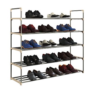 Hastings Home 5-Tier 30 Pair Shoe Storage Rack