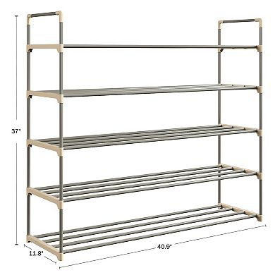 Hastings Home 5-Tier 30 Pair Shoe Storage Rack