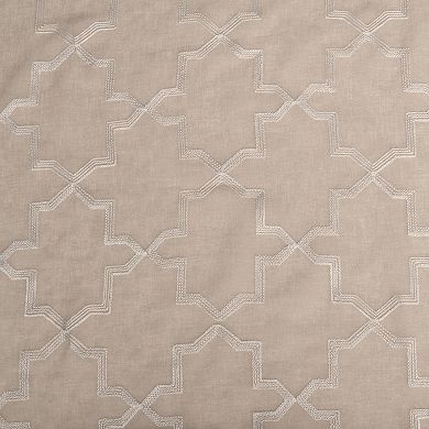 Superior Quatrefoil 2-Pack Semi-Sheer Grommet Window Curtain Panels