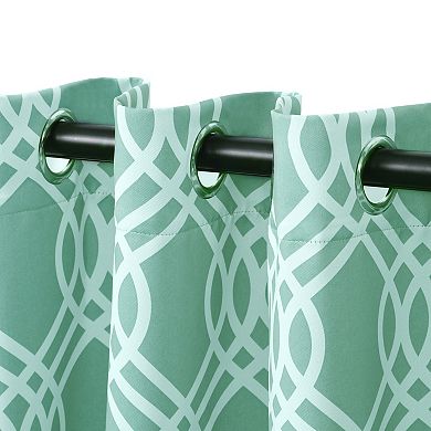 SUPERIOR Set of 2 Insulated Thermal Blackout Grommet Window Curtain Panels