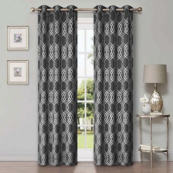 SUPERIOR Set of 2 Insulated Thermal Blackout Grommet Window Curtain Panels