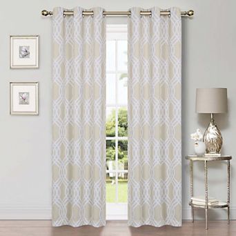 SUPERIOR Set of 2 Insulated Thermal Blackout Grommet Window Curtain Panels