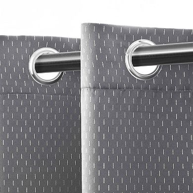 SUPERIOR Shimmer 2-pack Room Darkening Grommet Curtain Set