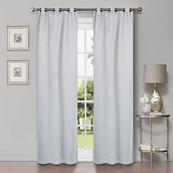 SUPERIOR Shimmer 2-pack Room Darkening Grommet Curtain Set