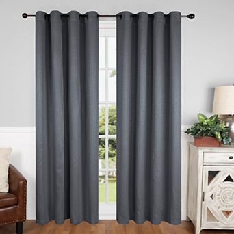 SUPERIOR Shimmer 2-pack Room Darkening Grommet Curtain Set